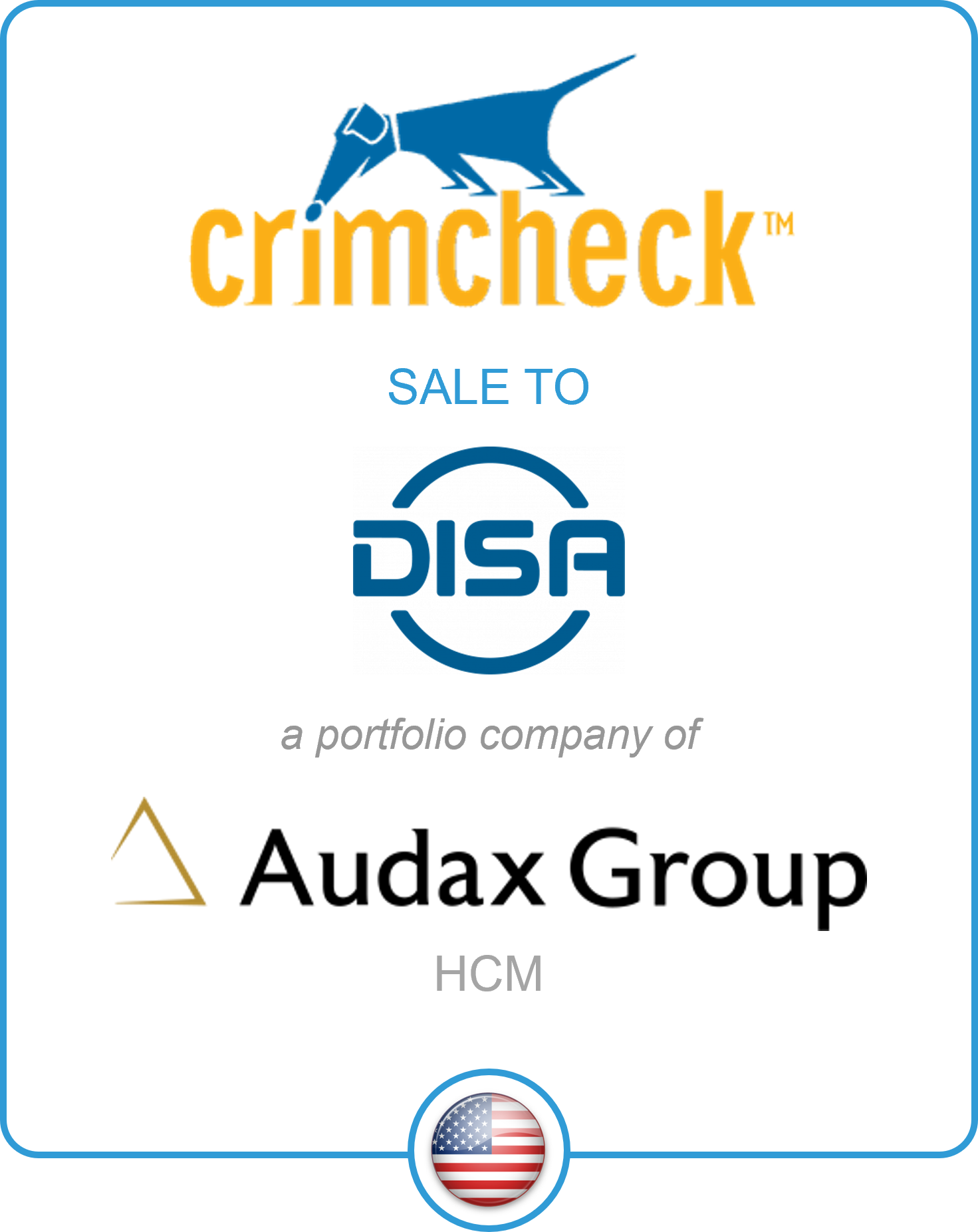 Drake Star Acts as Exclusive Financial Advisor to Crimcheck on its Sale to DISA 