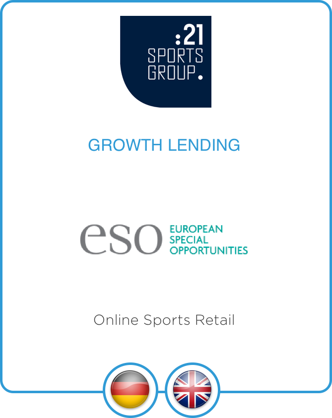 21Sportsgroup Raises Double Digit Millions From Eso Capital To Support Further International Growth