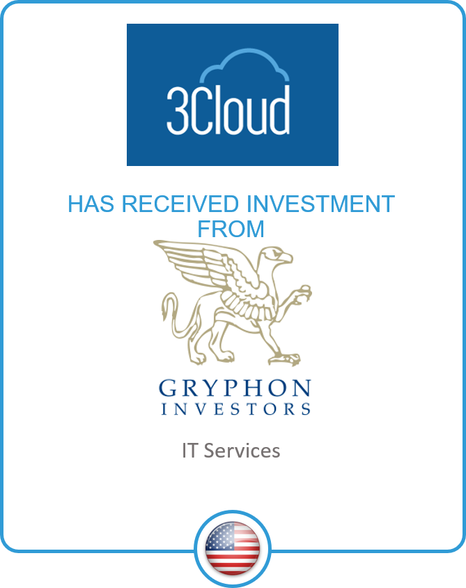 Drake Star Partners Advises 3Cloud On Its Equity Investment From Gryphon Investors.  