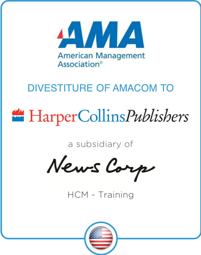 Drake Star Partners Advises American Management Association International On Its Divestiture Of Amacom To Harpercollins Publishers