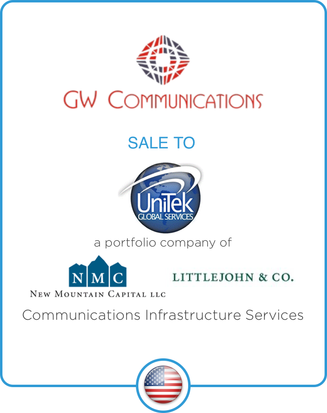 Drake Star Partners Advises Gw Communications On Its Sale To Unitek Global Services, A Portfolio Company Of Littlejohn & Co. And New Mountain Finance Corporation