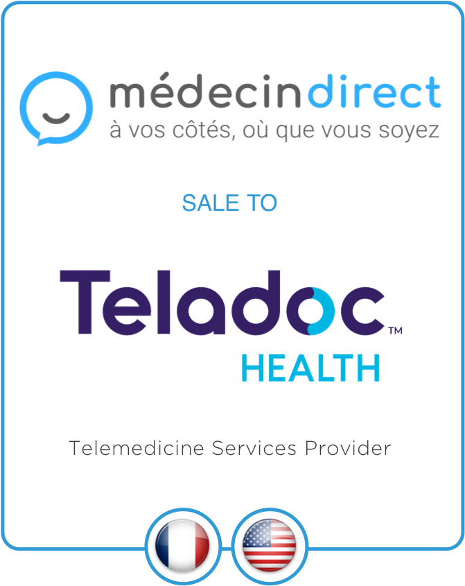 Drake Star Partners Advises Medecindirect On Its Acquisition By Teladoc Health (Nyse:Tdoc)
