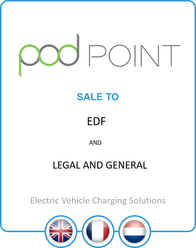 Drake Star Partners Advises Pod Point On Its Sale To Edf And Legal & General