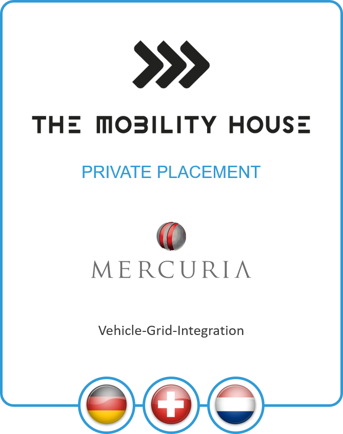 Drake Star Partners Acts As Financial Advisor To The Mobility House In Securing A Private Placement From Mercuria Energy Group