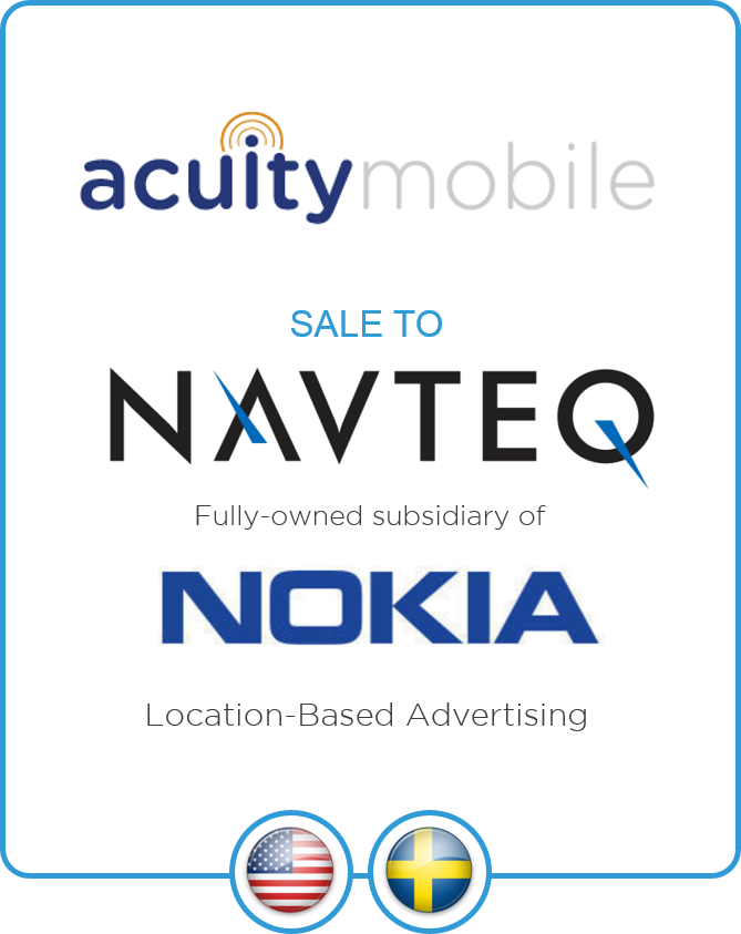 Redwood advises Acuity on its sale to Navteq