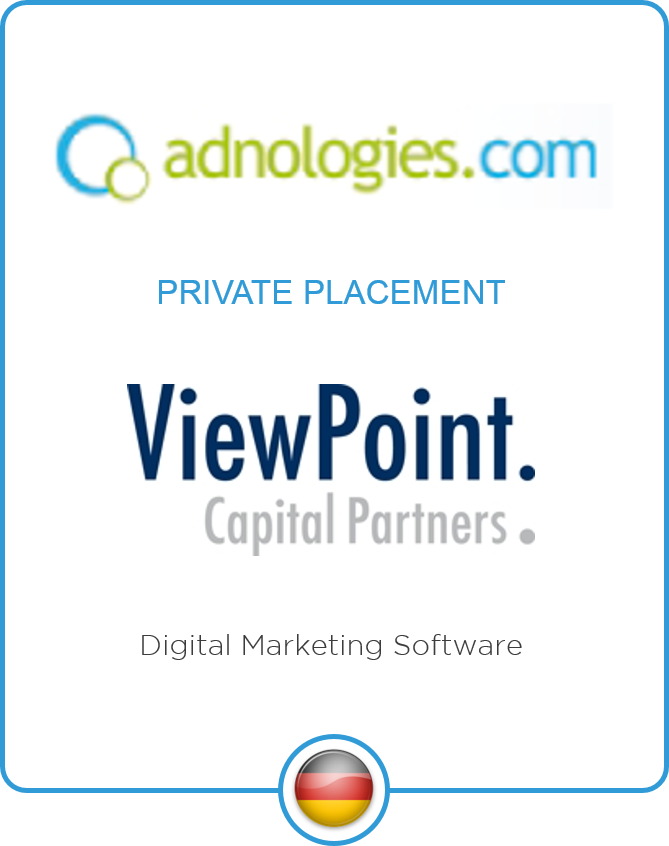 adnologies Receives First Round Growth Financing from ViewPoint Capital Partners