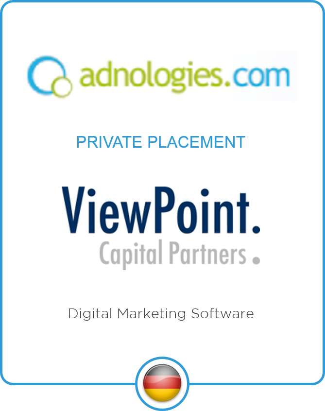 adnologies Receives First Round Growth Financing from ViewPoint Capital Partners