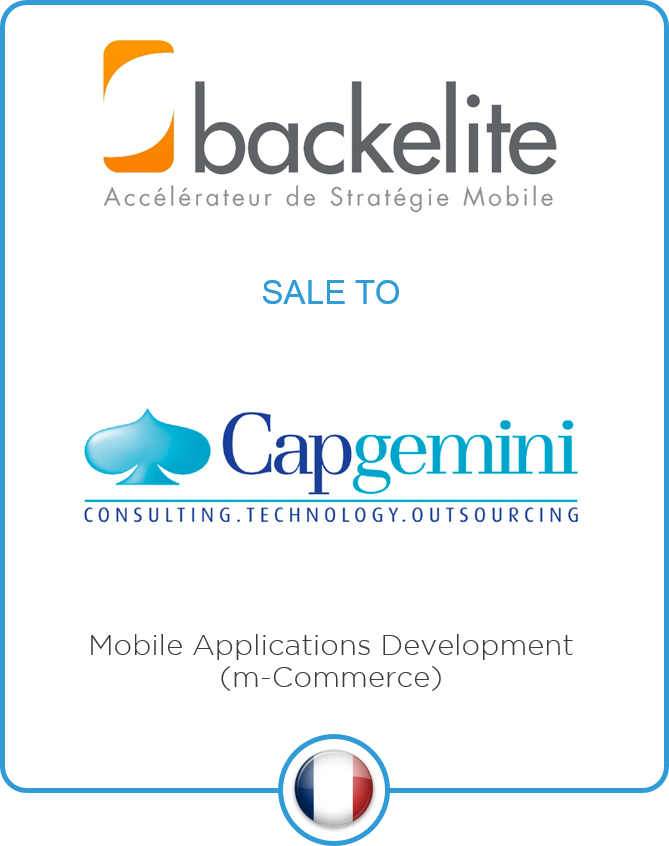 Advisor to Backelite and its shareholders in the sale to Prosodie, a Cap Gemini subsidiary