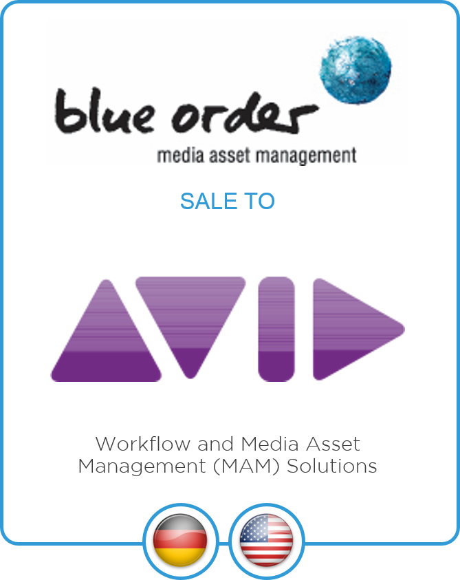 Advisor to Blue Order (GER) in its Sale to US Avid Technology INC. (USA)