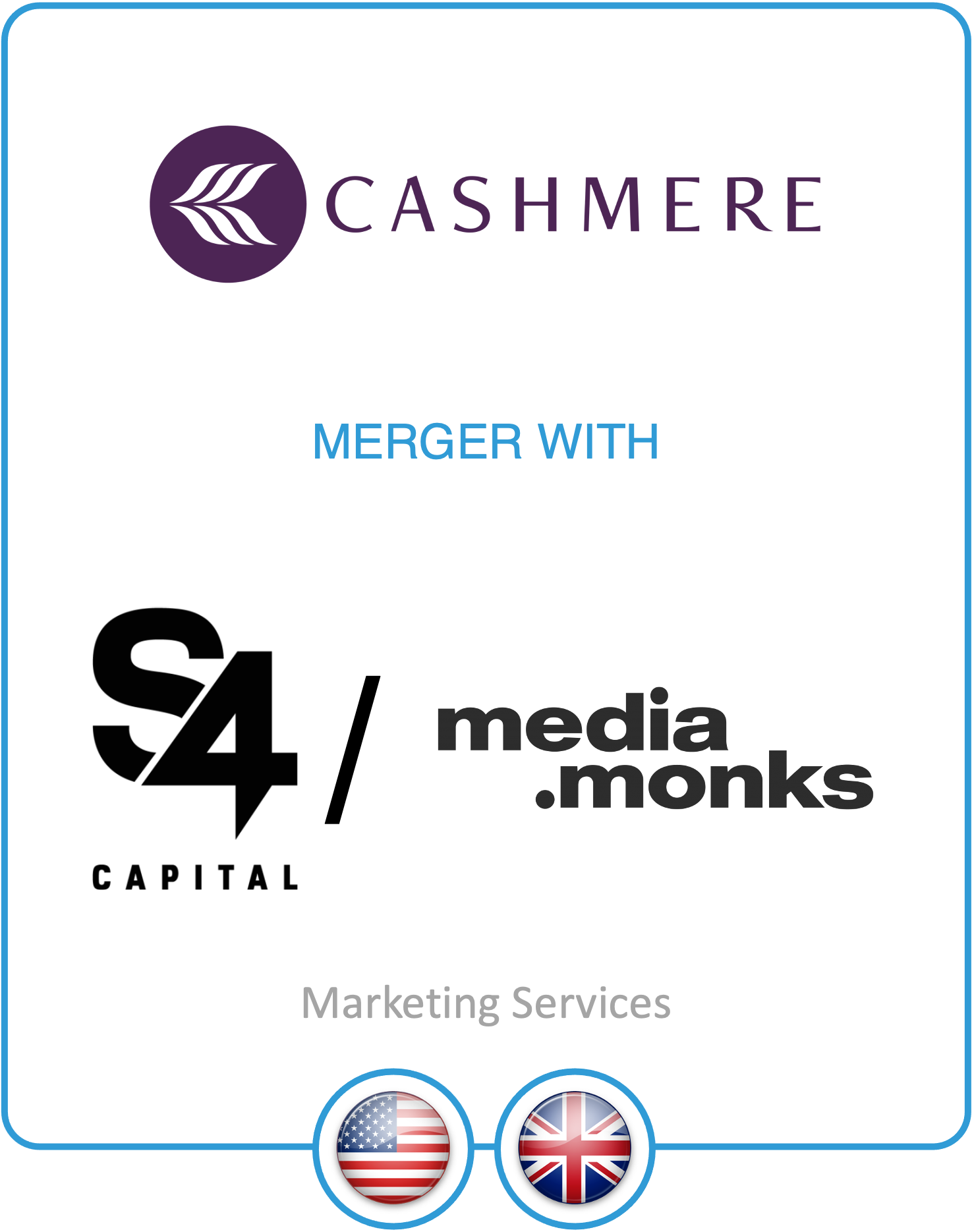 Drake Star Partners Acts As Exclusive Financial Advisor To Cashmere Agency On Its Merger With S4 Capital