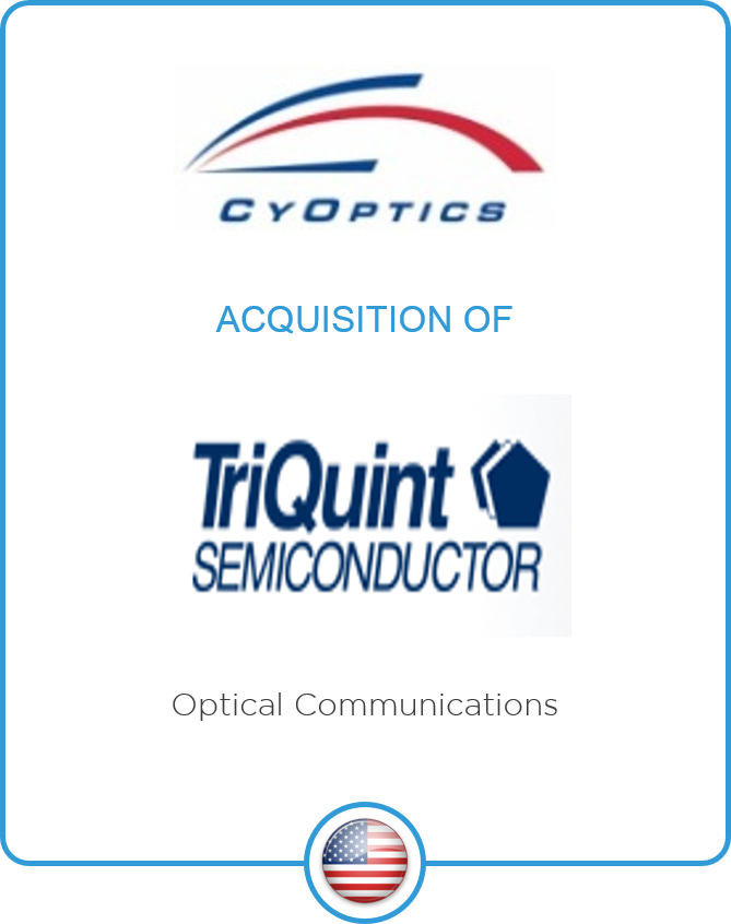 Redwood advises Cyoptics on its acquisition of TriQuint