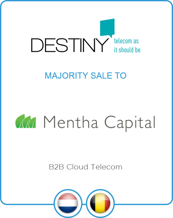 LD&A Jupiter advises the shareholders of Destiny on the sale of a majority stake to Mentha Capital