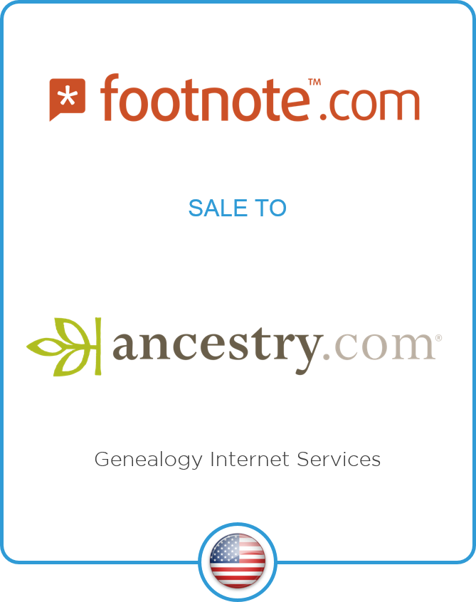 Redwood advises Footnote.com on its sale to Ancestry.com