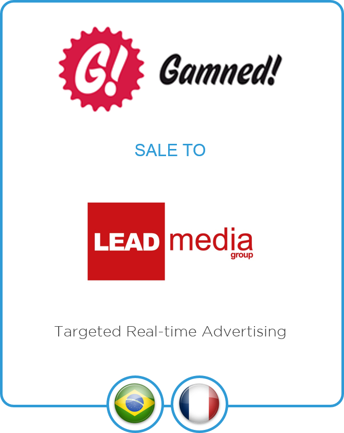 LD&A Jupiter advises Targeted Real Time Advertising (RTB) specialist Gamned! on its sale to LeadMedia Group (now Makazi)