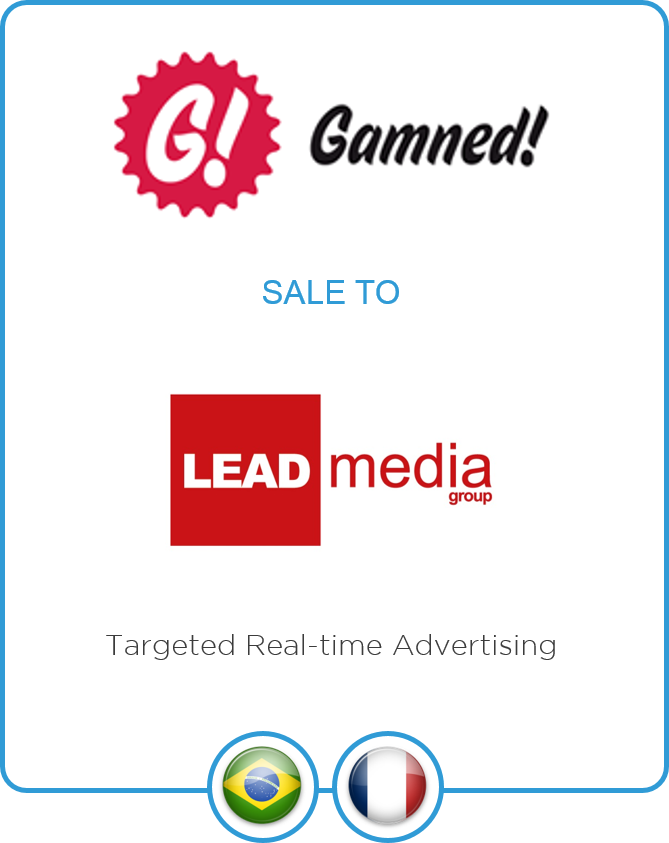 LD&A Jupiter advises Targeted Real Time Advertising (RTB) specialist Gamned! on its sale to LeadMedia Group (now Makazi)