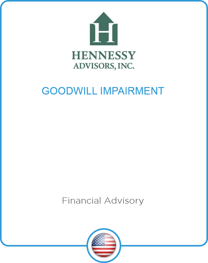 Redwood advises Hennessy Advisors on its goodwill impairment