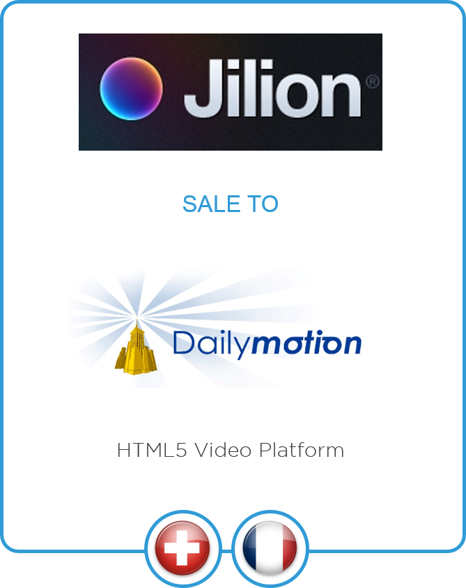 LD&A Jupiter advises Jilion, pioneer in HTML5 video technology, on its sale to Dailymotion