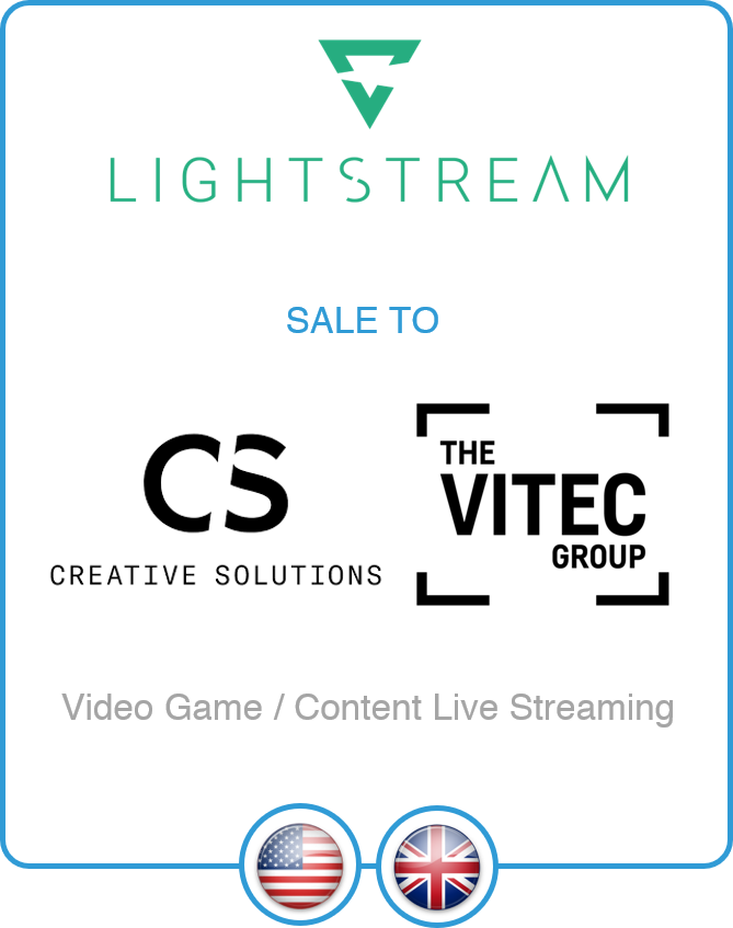 Drake Star Partners Acts As Exclusive Advisor To Lightstream On Its Sale To Creative Solutions, A Division Of The Vitec Group Plc (Lse: Vtc)