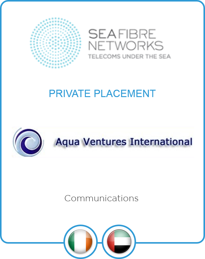 Redwood advises Sea Fibre Networks on its private placement from Aqua Ventures International