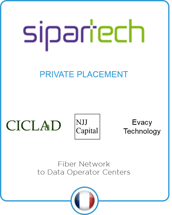 LD&A Jupiter advises the dark-fiber network operator Sipartech for its 10 M? fundraising with Ciclad and NJJ Capital