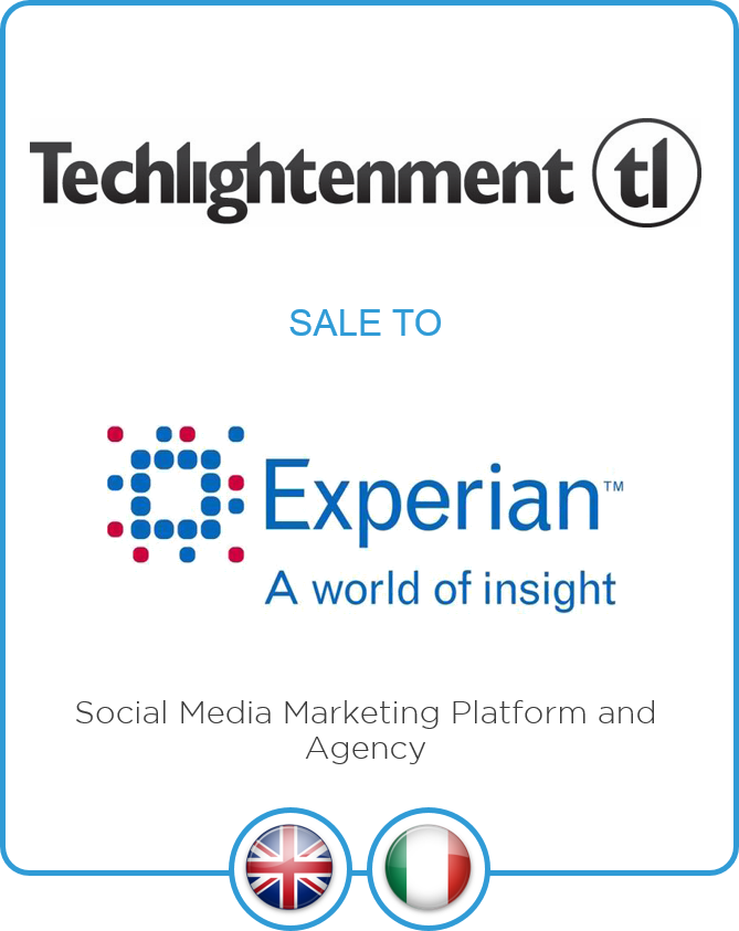 Advisor to Techlightenment LTD on the successful sale to the Experian group