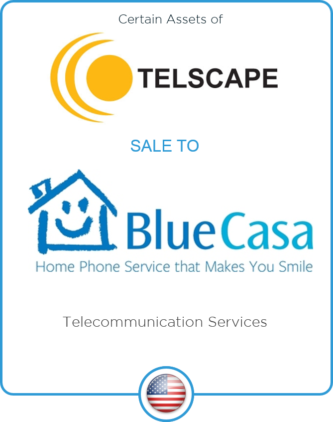 Redwood Capital Advises Telscape Communications on its Sale of Certain Assets to Blue Casa