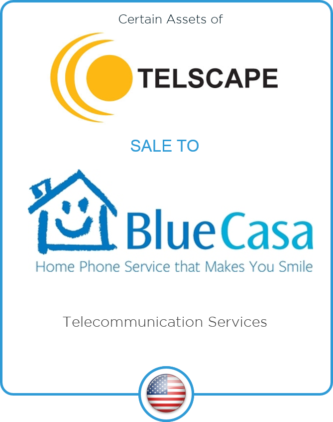 Redwood Capital Advises Telscape Communications on its Sale of Certain Assets to Blue Casa