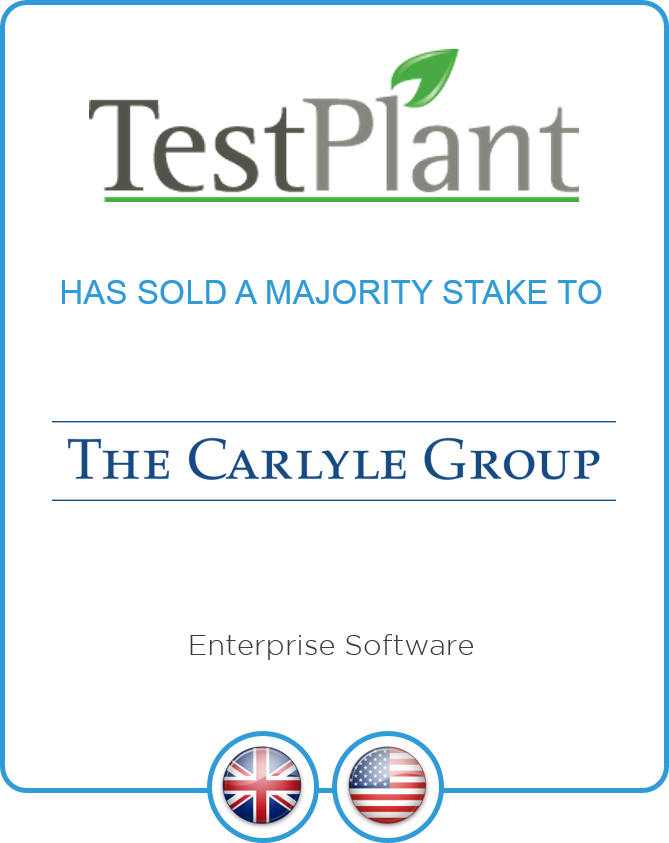 Redwood Capital advises TestPlant on its sale of a majority stake to The Carlyle Group