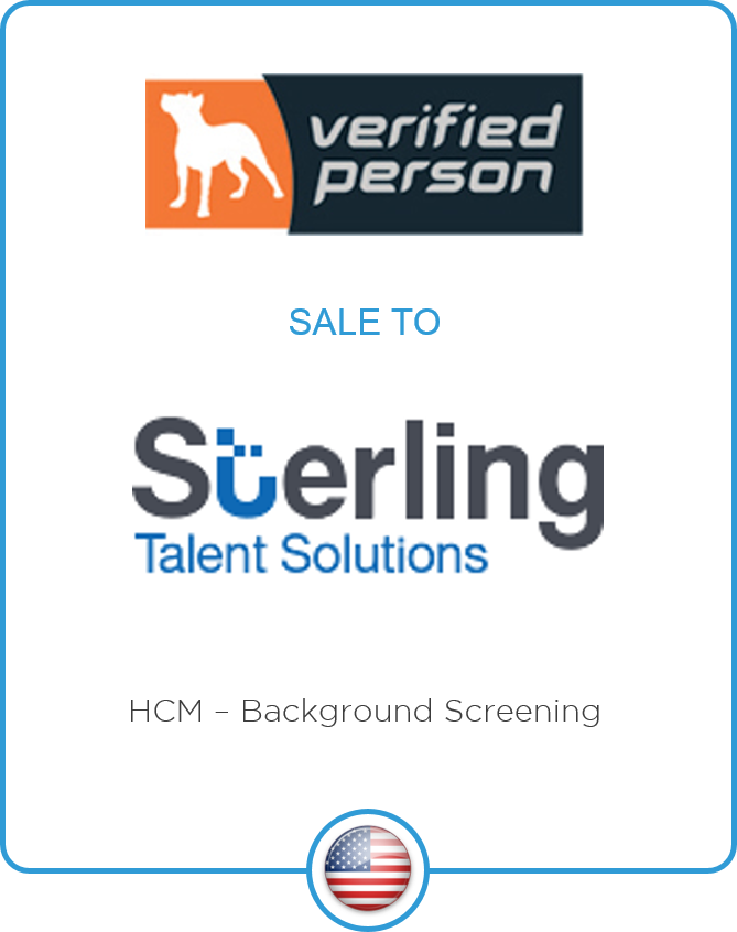 Redwood Capital advises Verified Person Inc. on its sale to Sterling Talent Solutions