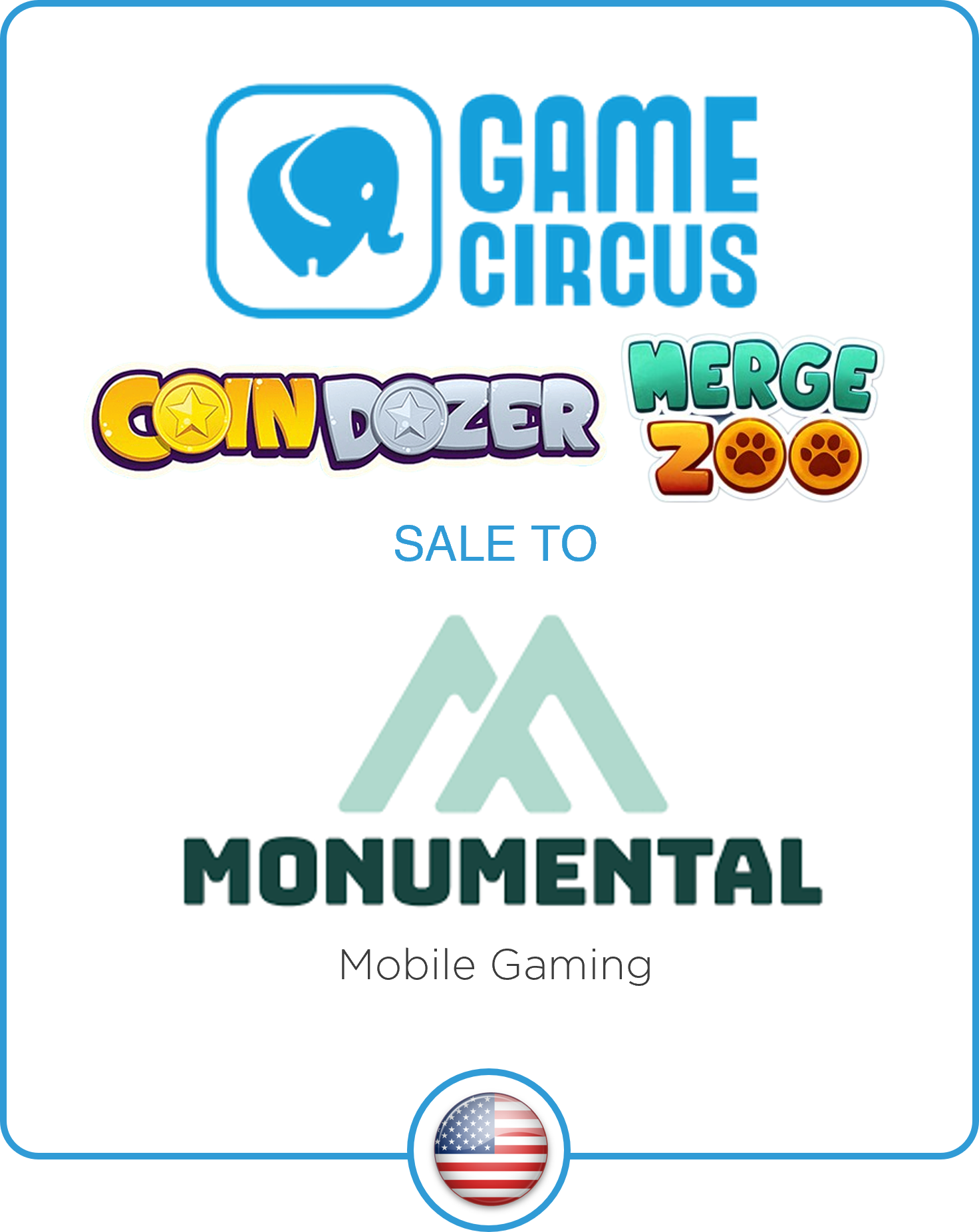 Drake Star Acts as Exclusive Financial Advisor to Coin Dozer Developer Game Circus on the Sale to Monumental