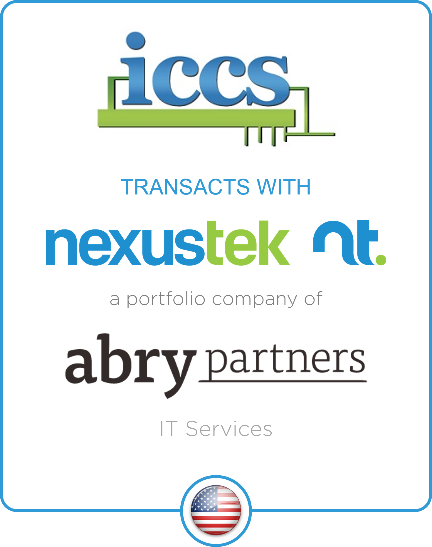 Drake Star Acts as Exclusive Financial Advisor to ICCS on its Transaction with NexusTek, an Abry Partners Portfolio Company