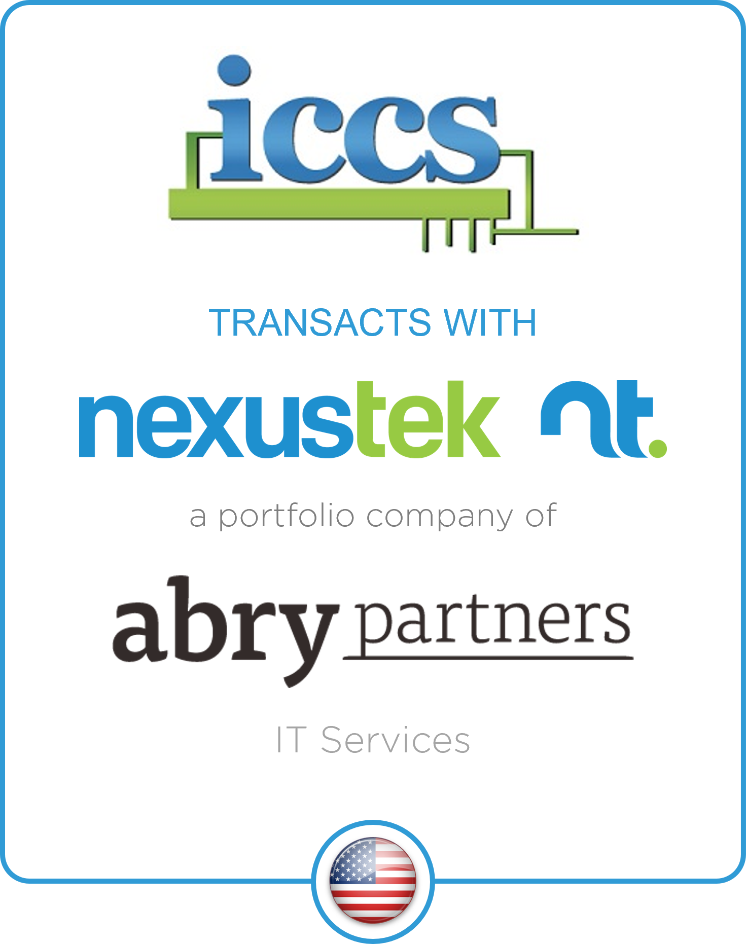 Drake Star Acts as Exclusive Financial Advisor to ICCS on its Transaction with NexusTek, an Abry Partners Portfolio Company