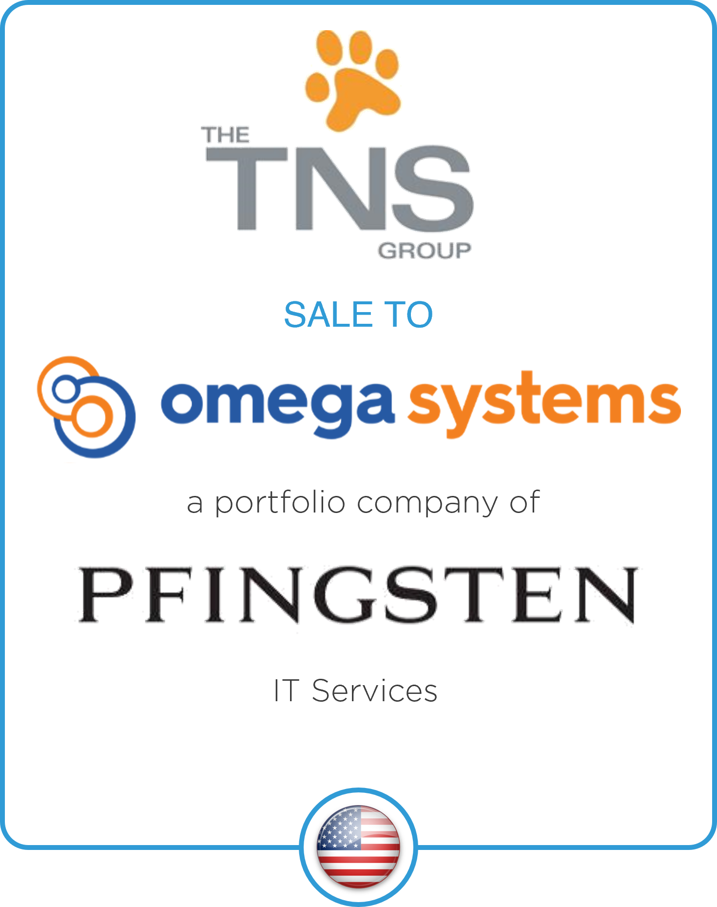 Drake Star Acts as Exclusive Financial Advisor to The TNS Group on its Sale to Omega Systems, a Pfingsten Partners portfolio company