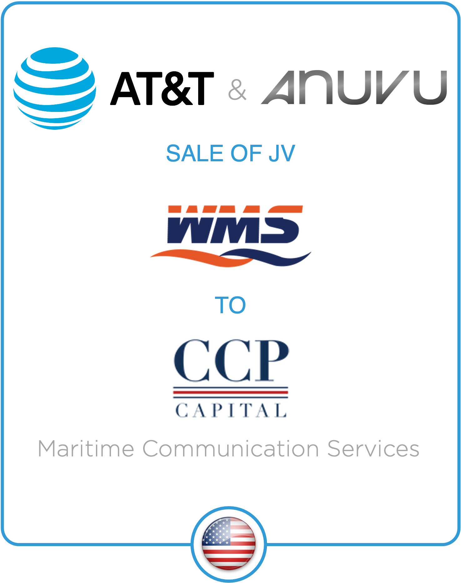 Drake Star Acts as Exclusive Financial Advisor to AT&T and Anuvu on the Sale of Wireless Maritime Services to CCP