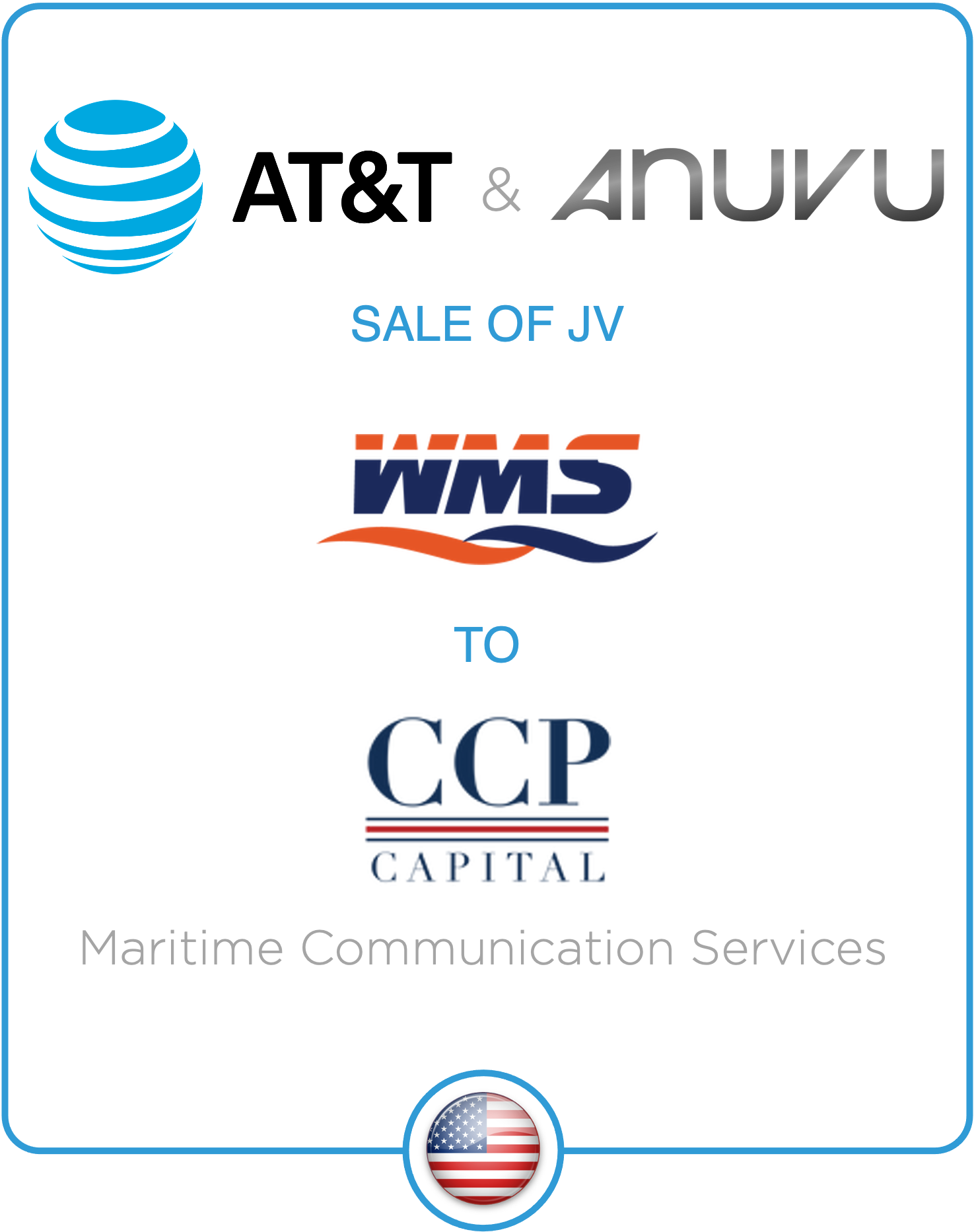 Drake Star Acts as Exclusive Financial Advisor to AT&T and Anuvu on the Sale of Wireless Maritime Services to CCP